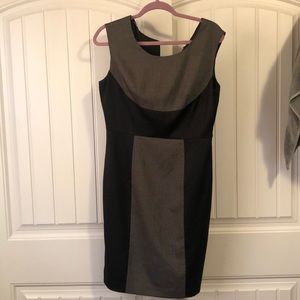 black and gray dress